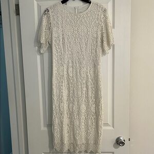 Elegant Lace White Dress